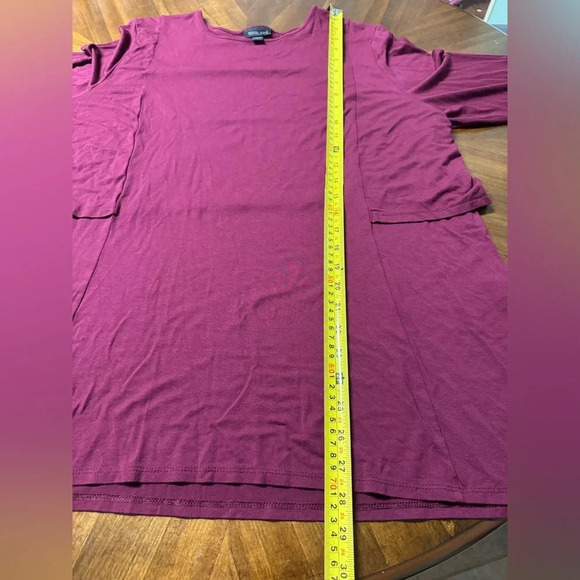 J.Jill Wearever Collection Scoop Neck Tunic Burgundy Comfy Office Size XL - Picture 4 of 7